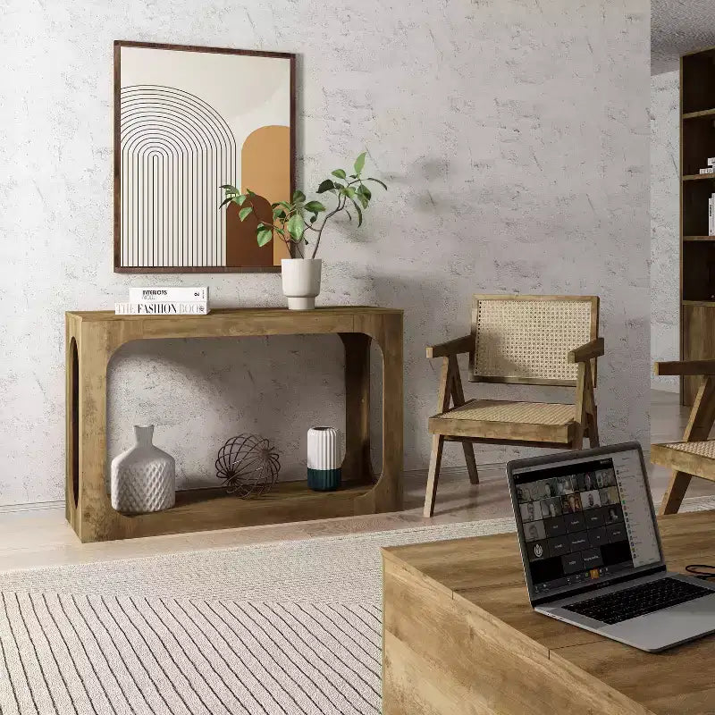 Console avec deux étagères ouvertes 47 l. x 15,6 p. x 30 h.