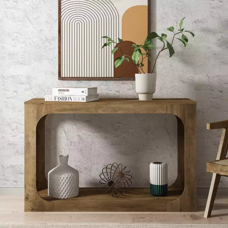 Console avec deux étagères ouvertes 47 l. x 15,6 p. x 30 h.