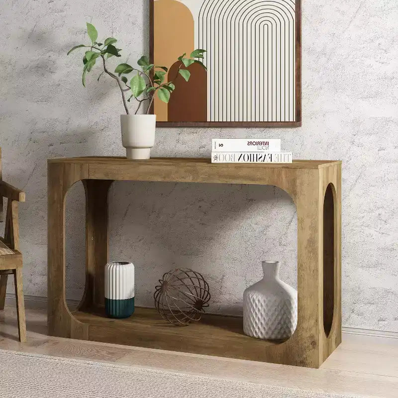 Console avec deux étagères ouvertes 47 l. x 15,6 p. x 30 h.