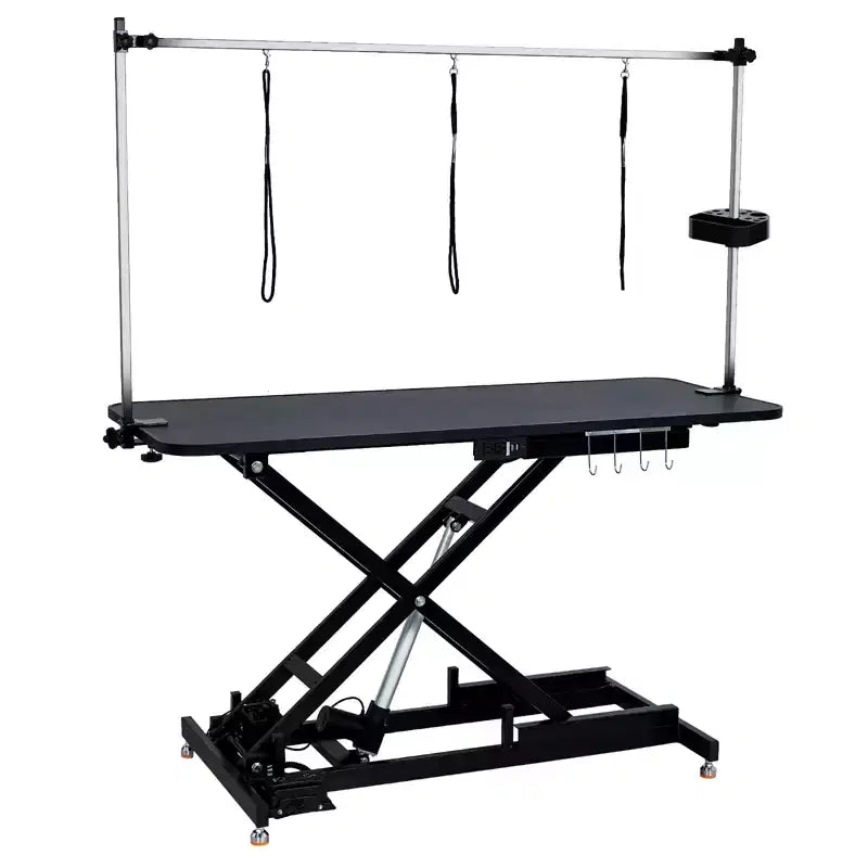 Table de toilettage pour animaux de compagnie, table de séchage réglable en hauteur de type X, station de toilettage électrique robuste pour chiens, adaptée aux chiens de grande, moyenne et petite taille