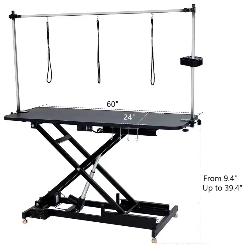 Table de toilettage pour animaux de compagnie, table de séchage réglable en hauteur de type X, station de toilettage électrique robuste pour chiens, adaptée aux chiens de grande, moyenne et petite taille