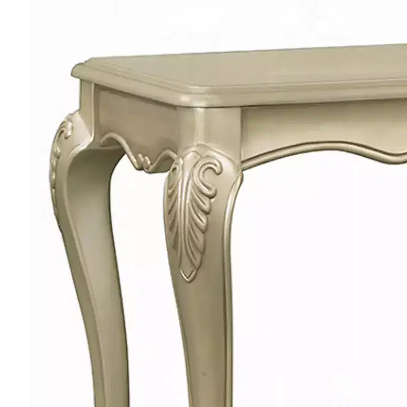 Table de canapé Royal Hampton, bois orné style classique européen champagne doré 52 pouces