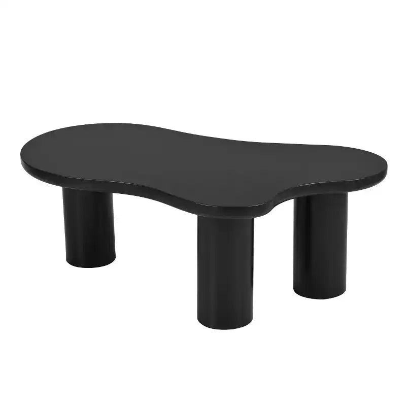 Table Basse Forme Nuage 37W Avec 3 Pieds, Table Basse Unique, Table Basse Abstraite Irrégulière, Table Basse Pour Salon