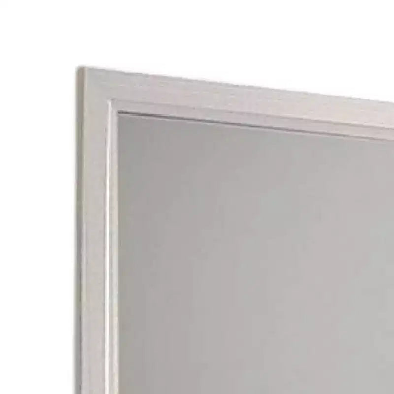 Miroir de coiffeuse, cadre en bois blanc de style moderne de 39 pouces