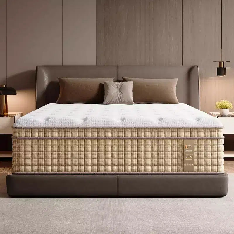Matelas hybride Queen 14 po, matelas à isolation de mouvement, matelas en mousse à mémoire de forme, ressorts ensachés