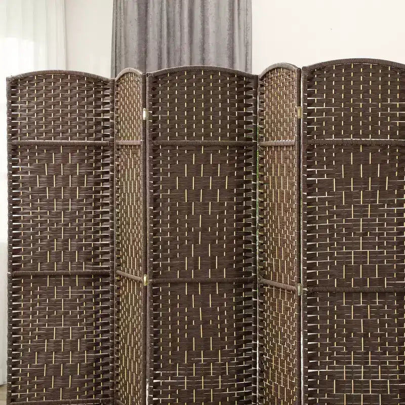 Paravent Pliant 6 Panneaux, 183 cm de Haut, Écran d'Intimité, Séparateur de Pièce Autonome en Bois pour Bureau à Domicile