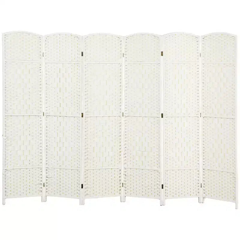 Paravent Pliant 6 Panneaux, 183 cm de Haut, Écran d'Intimité, Séparateur de Pièce Autonome en Bois pour Bureau à Domicile
