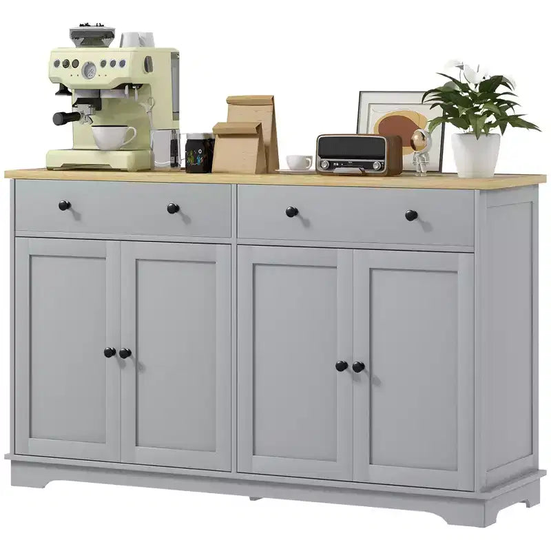 Modern Sideboard, Buffet Cabinet with Storage Drawers, Adjustable Shelves for Living Room, Dining Room, Entryway